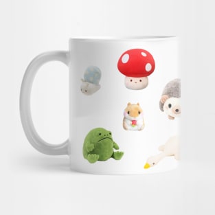 Cottagecore Kawaii Plushies Sticker Pack Mug